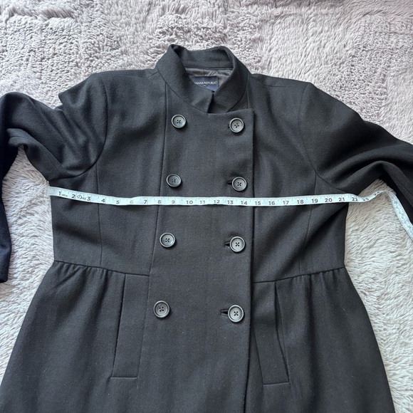 Women’s Banana Republic Double breasted Pea Coat Wool Blend Size XL - Picture 8 of 11